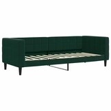 vidaXL Slaapbank 80x200 cm fluweel donkergroen