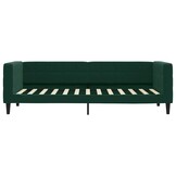 vidaXL Slaapbank 80x200 cm fluweel donkergroen