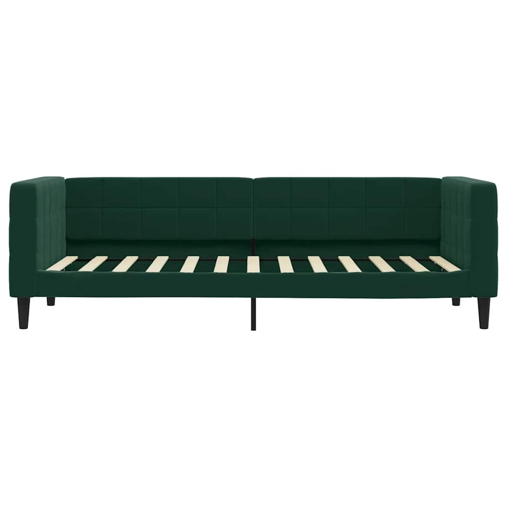 vidaXL Slaapbank 80x200 cm fluweel donkergroen