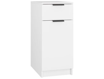 vidaXL Bureaukast 33,5x50x75 cm bewerkt hout wit