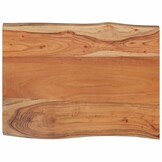 vidaXL Tafelblad rechthoekig natuurlijke rand 80x60x2,5 cm acaciahout