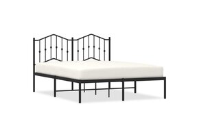 VidaXL Bedframe Metaal Zwart (140x190cm) - 66% Korting