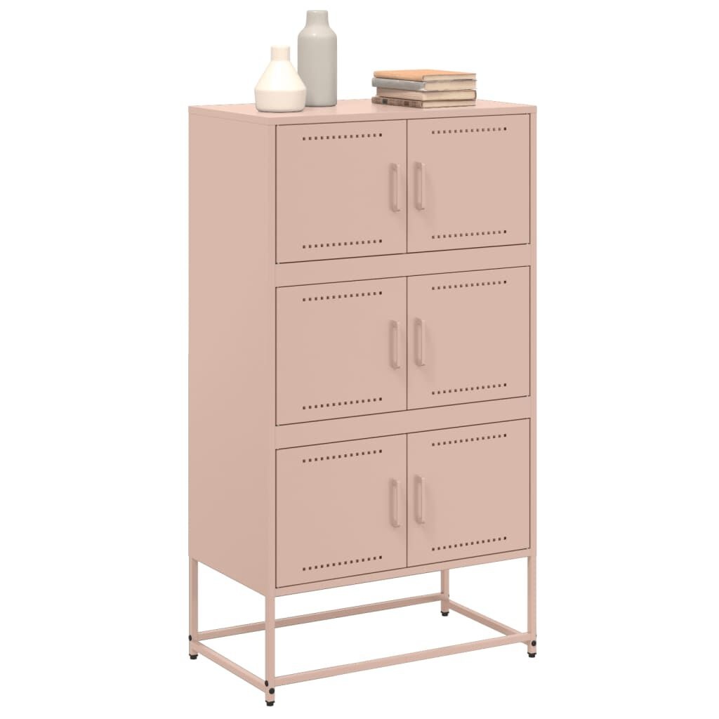 VidaXL Dressoir Roze Staal 68,5x38,5x123,5 cm - 55% Korting