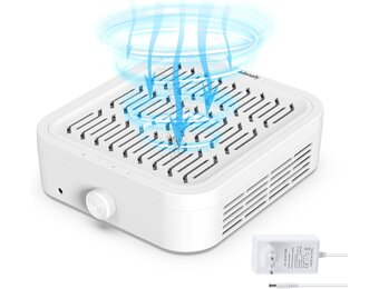 Professionele nagelstofzuiger: 120 W krachtige nagelstofzuiger voor beginners, geluidsarm, stil, manicure-stofzuiger voor thuis, salon, wit