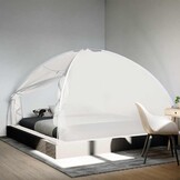 vidaXL Klamboe met deuren Mongolia 220 gaas 200x200x130 cm wit