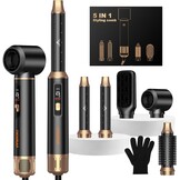 OKWRAP 5-in-1 Magic Styler Föhnborstel Zwart 1000W