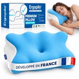 Ergonomisch nekkussen met traagschuim, orthopedisch kussen, pijnlijk nekkussen, nekkussen, snurken en pijnremmend, comfort, wasbare hoes