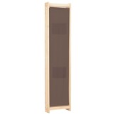 vidaXL Kamerscherm met 3 panelen 120x170x4 cm stof bruin