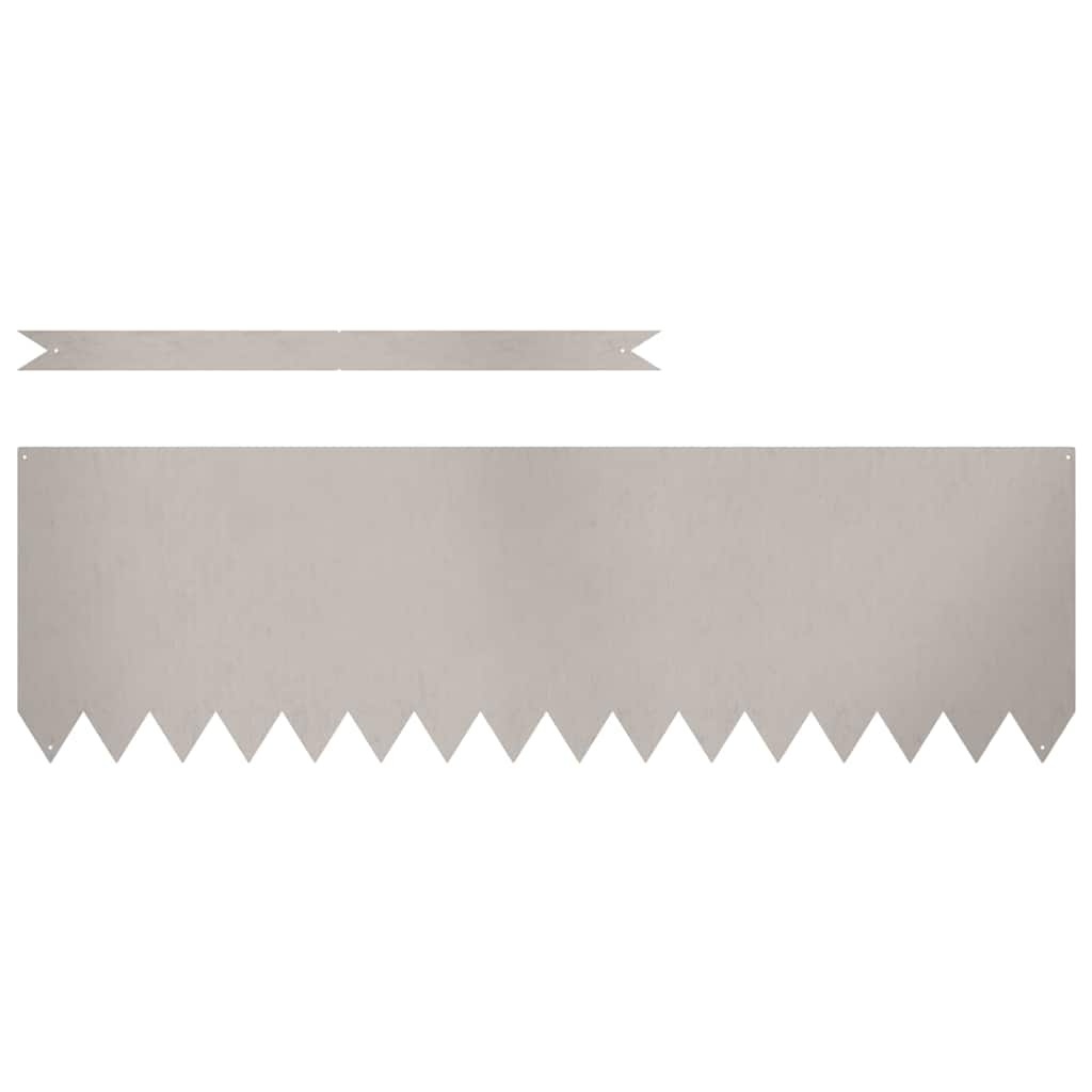vidaXL Gazonranden 20 pcs Bruin 100 x 0.5 x 30 cm Cortenstaal