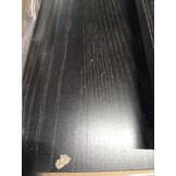 vidaXL Hoofdbord Zwart Eiken Bewerkt hout