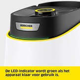 Kärcher stoomreiniger SC 3 Deluxe EasyFix, stoomdruk: 3,5 bar, opwarmtijd: 30 s, vermogen: 1.900W, tot 75 m², reservoir: 1L, vloerreinigingsset, microvezel overtrek, sproeiers, ronde borstel
