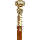 Vintage Messing Handgreep Victoriaanse Telescoop Opvouwbare Houten Wandelstok Wandelkruk Ideaal Cadeau