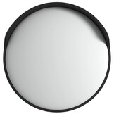 vidaXL Verkeersspiegel voor buiten convex Ø60 cm polycarbonaat zwart