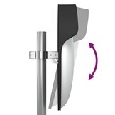 vidaXL Verkeersspiegel voor buiten convex Ø60 cm polycarbonaat zwart