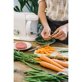 BÉABA, Babycook Duo Robot, babyfoodprocessor 4 in 1, snelle stoomkoker 15 min, gevarieerde voeding, huisgemaakte potjes babyvoeding, Inhoud XXL 2200 ml, Wit/Zilver