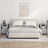 vidaXL Nachtkastje 2 st Grijs Sonoma 40 x 31 x 60 cm Bewerkt hout