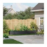 vidaXL Plantenbak 280x40x40 cm koudgewalst staal zwart