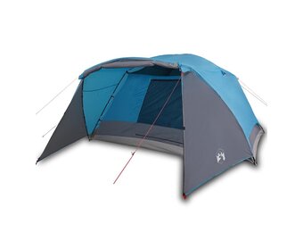 vidaXL Tent met luifel 4-persoons waterdicht blauw