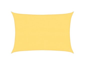 vidaXL Zonnescherm HDPE rechthoekig 4x6 m beige