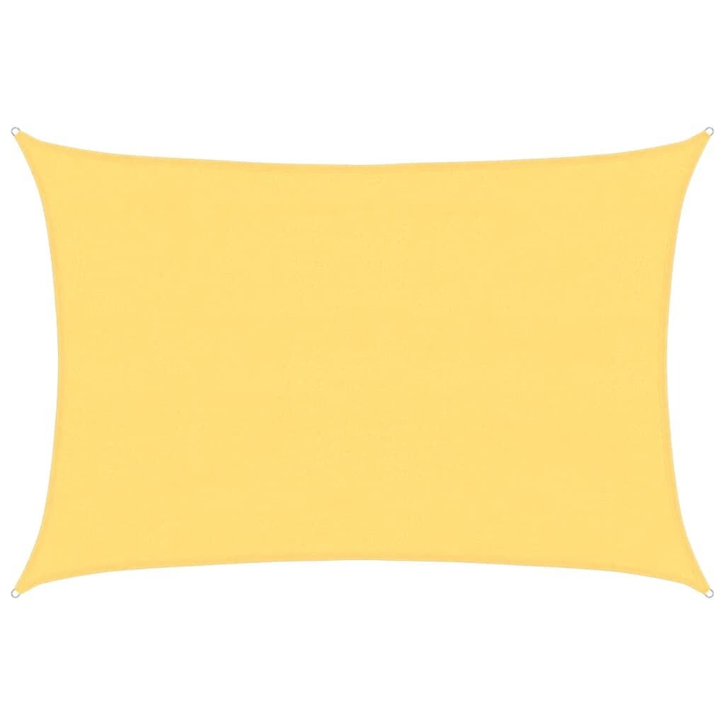 vidaXL Zonnescherm HDPE rechthoekig 4x6 m beige