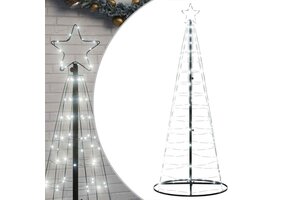 LED Kerstboom 180 cm met 200 Koelwitte LEDs & 8 Effecten - 45% Korting