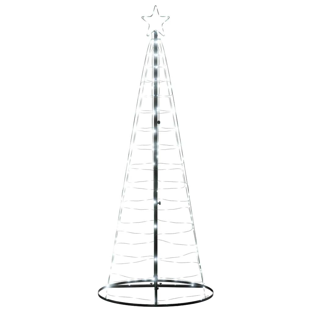 vidaXL LED-kerstboom 200 LEDs koud wit 180 cm