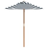 vidaXL Parasol voor kinderen met houten paal Ø120x140 cm