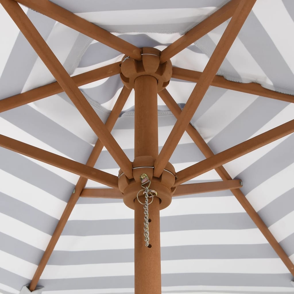 vidaXL Parasol voor kinderen met houten paal Ø120x140 cm