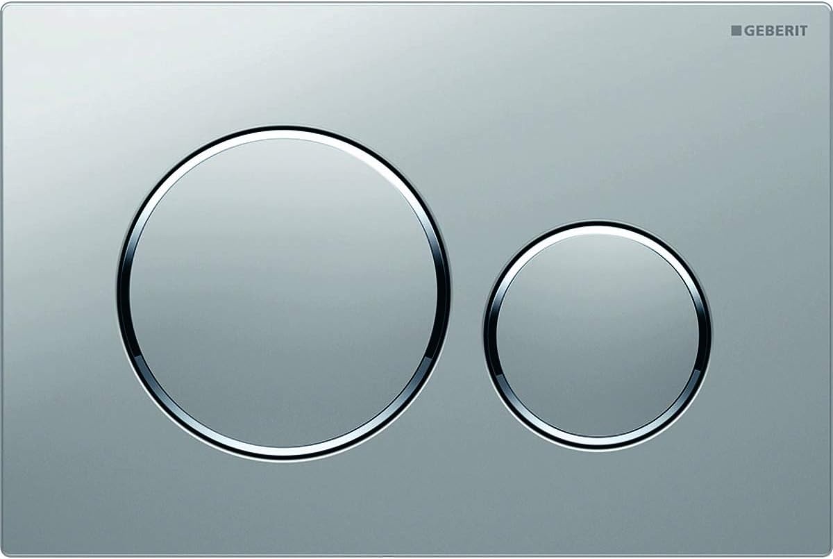 Geberit Sigma 20 drukplaat roestvrij staal geborsteld voor UP720, UP320, UP300 en UP700