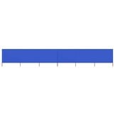 vidaXL Windscherm 6-panelen 800x80 cm stof azuurblauw