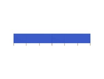 vidaXL Windscherm 6-panelen 800x80 cm stof azuurblauw