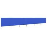 vidaXL Windscherm 6-panelen 800x80 cm stof azuurblauw