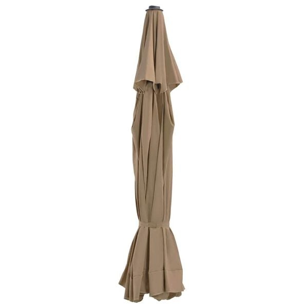 vidaXL Vervangingsdoek voor parasol 515 cm taupe