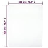 vidaXL Hoeslaken jersey 180x200 cm katoen wit