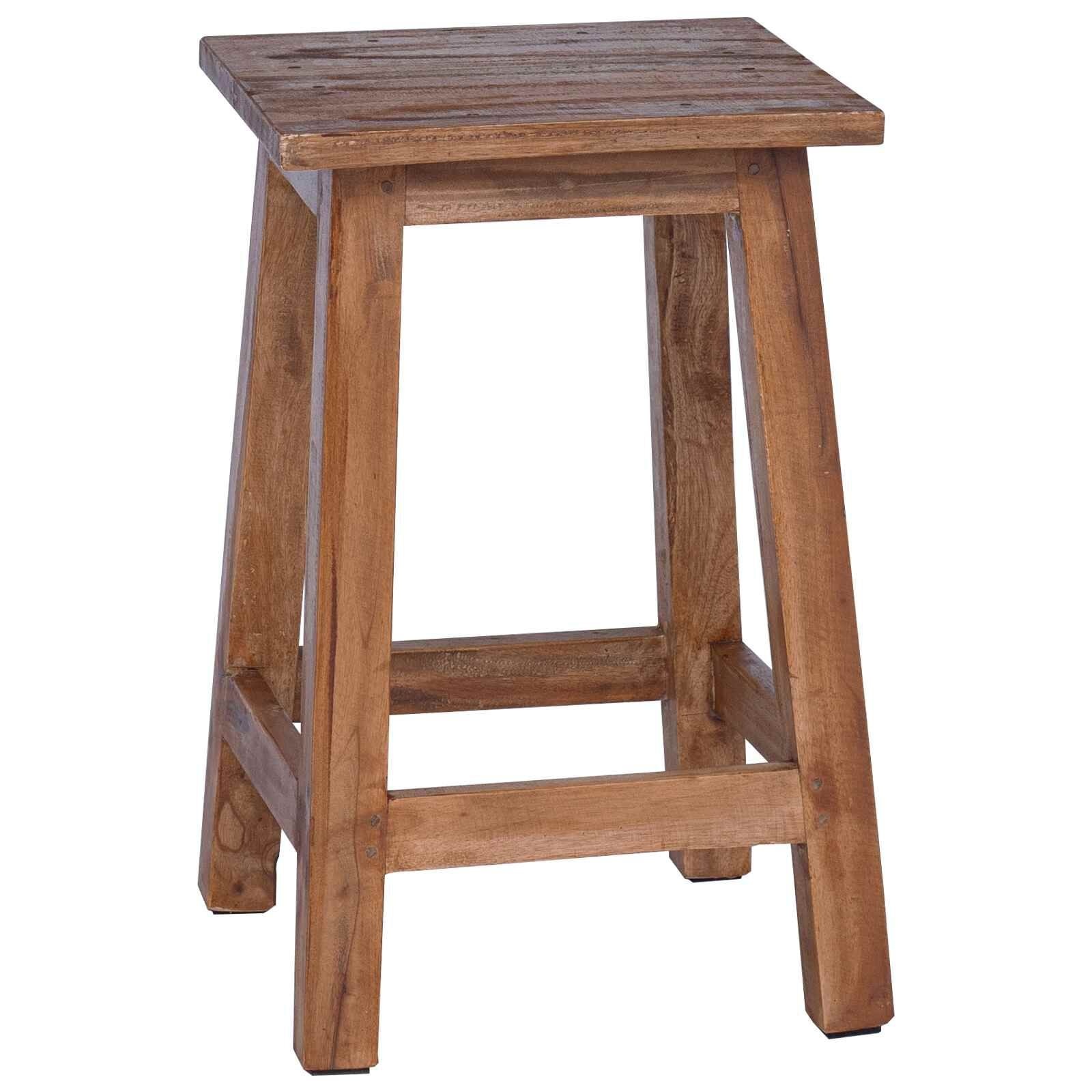 VidaXL Kruk Naturel 30x30x47 cm Mahoniehout - 54% Korting
