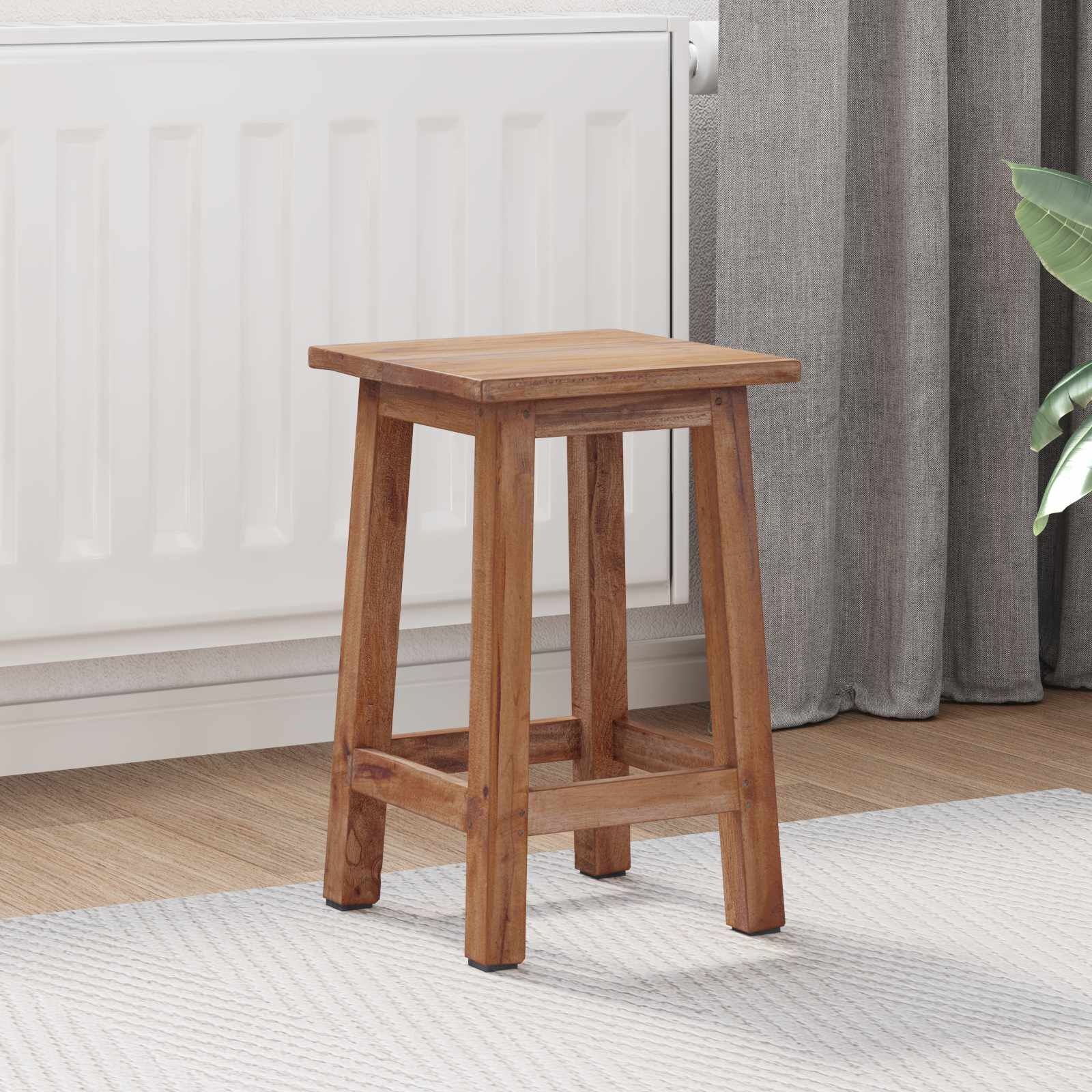 VidaXL Kruk Naturel 30x30x47 cm Mahoniehout - 54% Korting