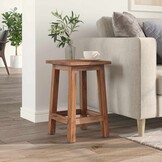 VidaXL Kruk Naturel 30x30x47 cm Mahoniehout - 54% Korting