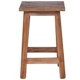 VidaXL Kruk Naturel 30x30x47 cm Mahoniehout - 54% Korting
