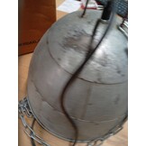 Industriële Hanglamp Rond Zilver 31 cm - 53% Korting