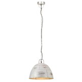 Industriële Hanglamp Rond Zilver 31 cm - 53% Korting