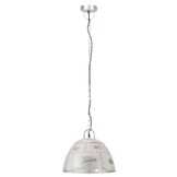 Industriële Hanglamp Rond Zilver 31 cm - 53% Korting