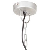 Industriële Hanglamp Rond Zilver 31 cm - 53% Korting
