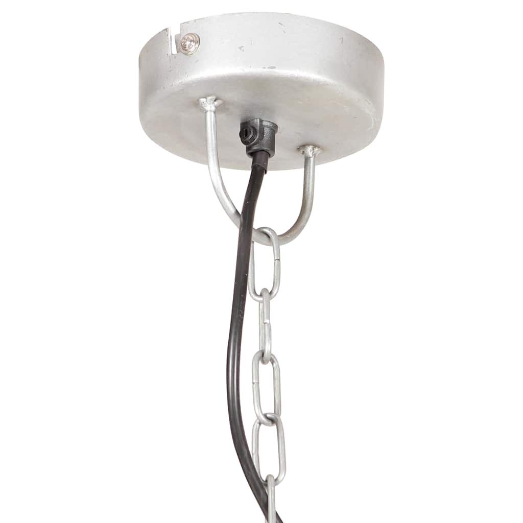 Industriële Hanglamp Rond Zilver 31 cm - 53% Korting