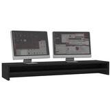 vidaXL Monitorstandaard Zwart 100x24x13 cm Hout - 53% Korting