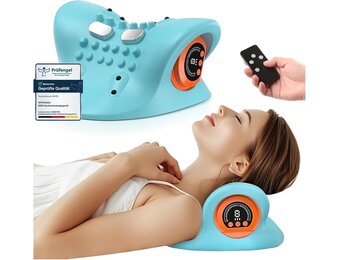 EMS Nek & Schouder Massagekussen Blauw 3 Modi | 6 Intensiteit | 34% Korting