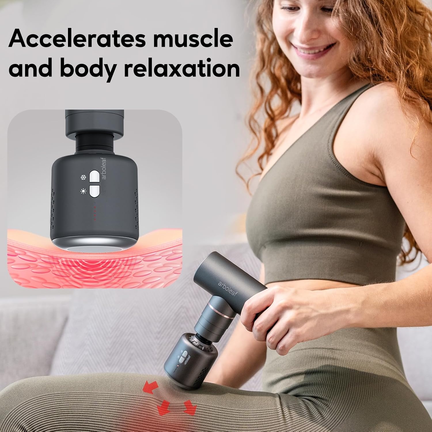 Mini Massagepistool met Warmte & Koude - 3200 tpm, Stil (<40dB), 8H Batterij, USB-C