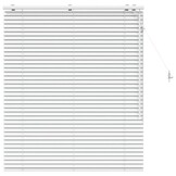vidaXL Venetiaanse jaloezie Wit 120x130cm 35mm 34% Korting