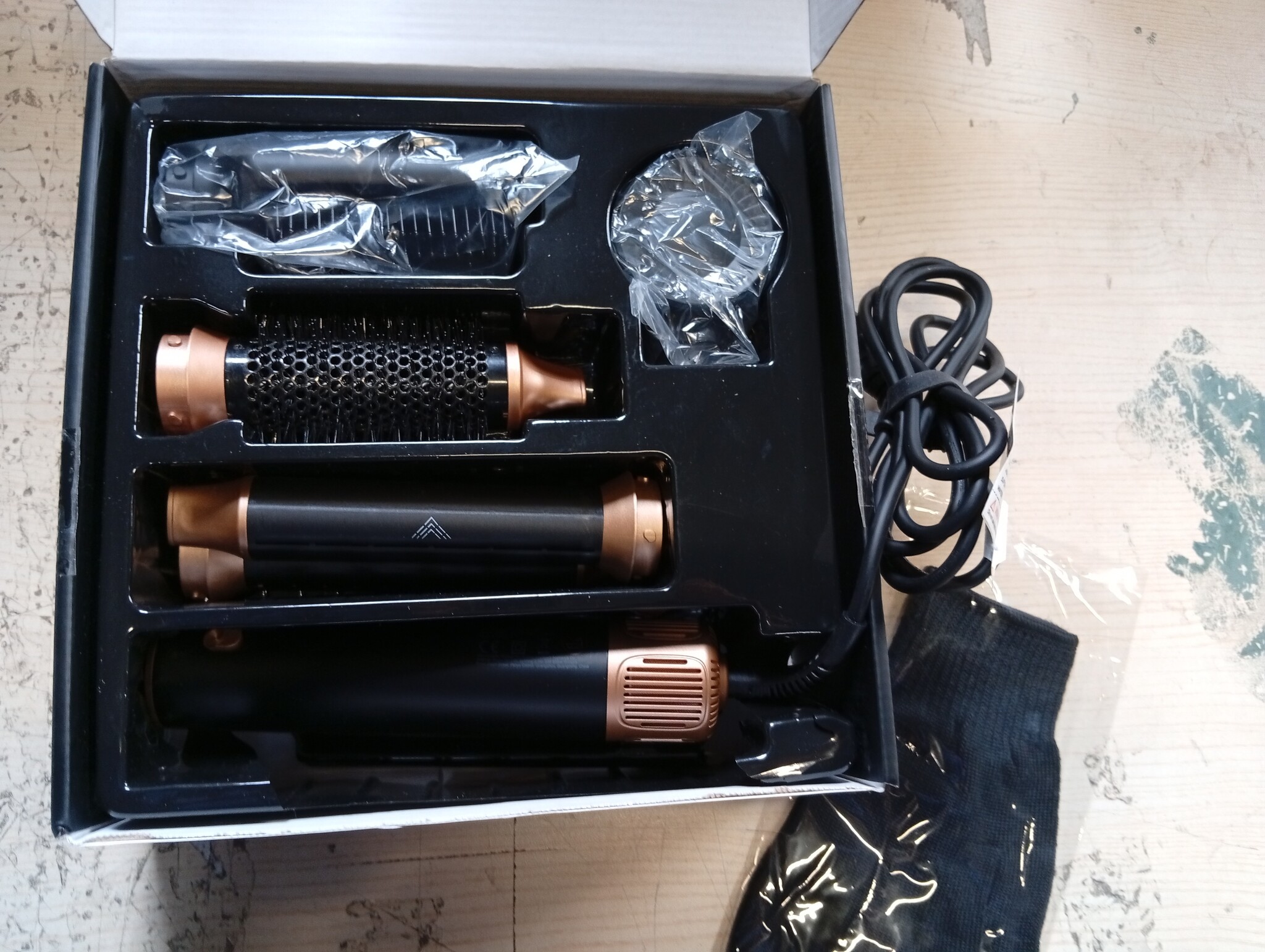 5-in-1 Föhnborstel Multistyler 1000W Zwart - 53% Korting
