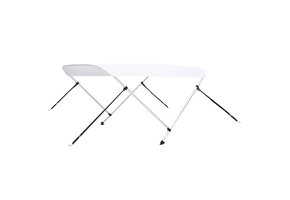 vidaXL Biminitop 2-boogs 180x150x110 cm Wit - 35% Korting