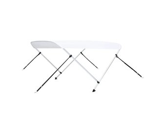 vidaXL Biminitop 2-boogs 180x150x110 cm Wit - 35% Korting